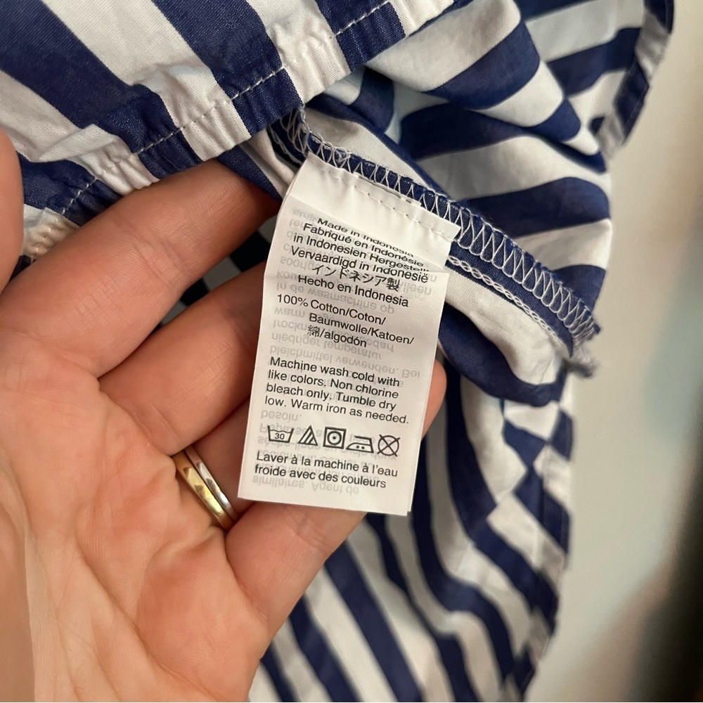 J. Crew Band-collar Popover Tunic in Bold Stripe - Picture 4 of 6
